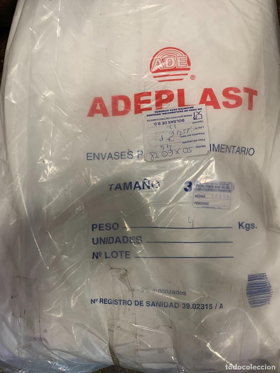 Vintage: PANADER&Iacute;A: LOTE 4 KILOS BOLSAS BD PARA USO ALIMENTARIO 50X60 cm