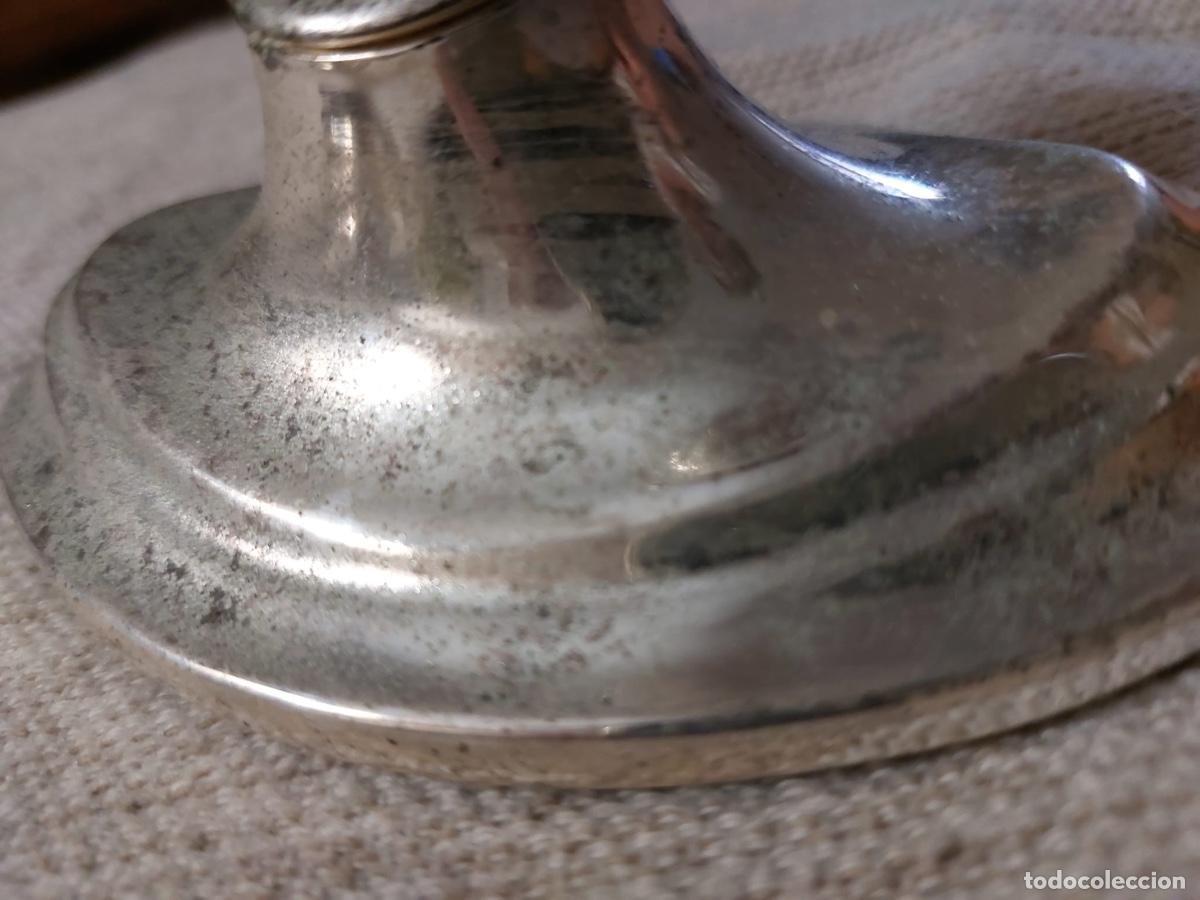 Vintage: DOS CANDELABROS METAL - Foto 5