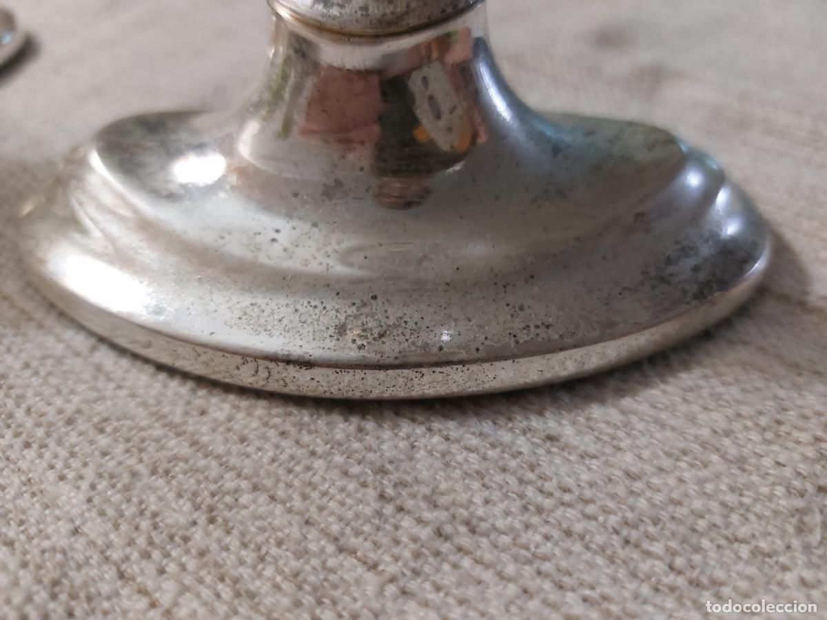 Vintage: DOS CANDELABROS METAL - Foto 6
