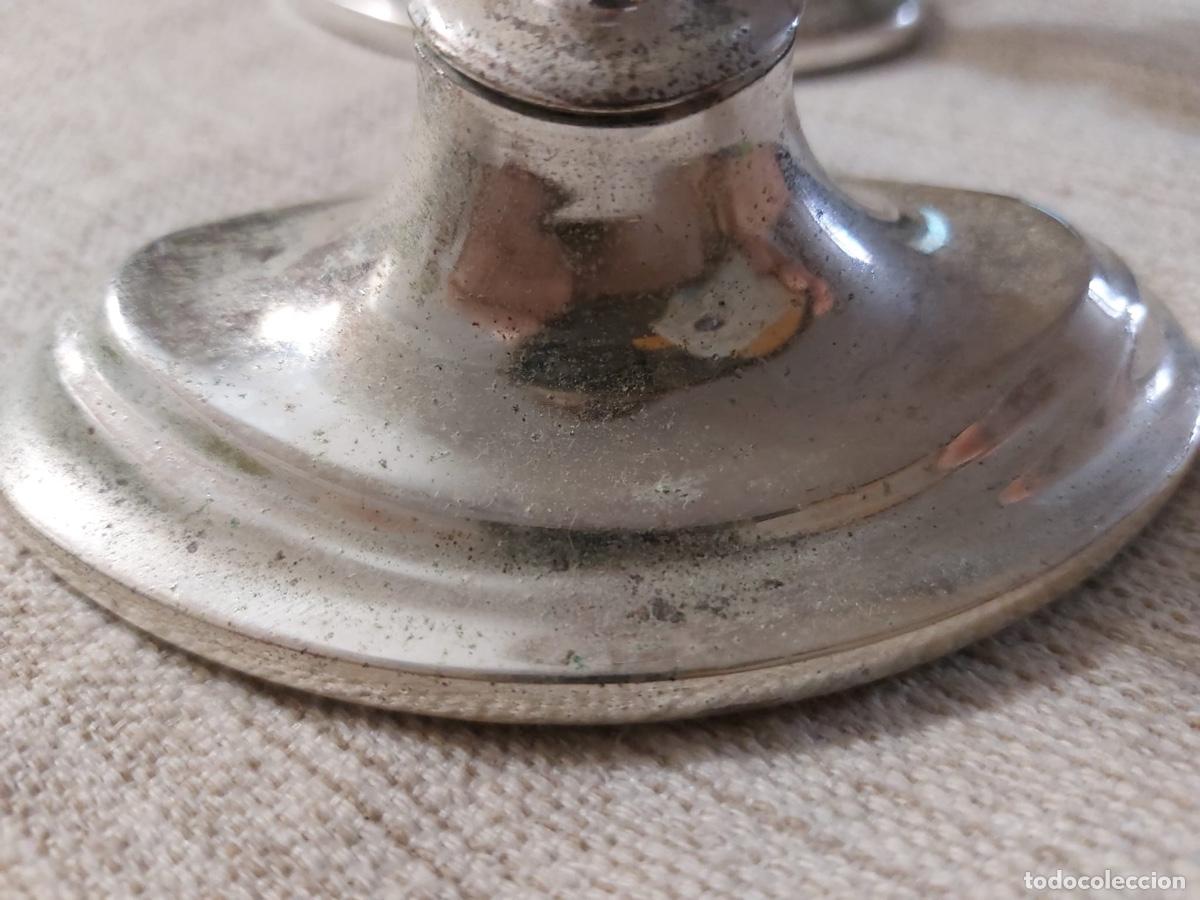 Vintage: DOS CANDELABROS METAL - Foto 7