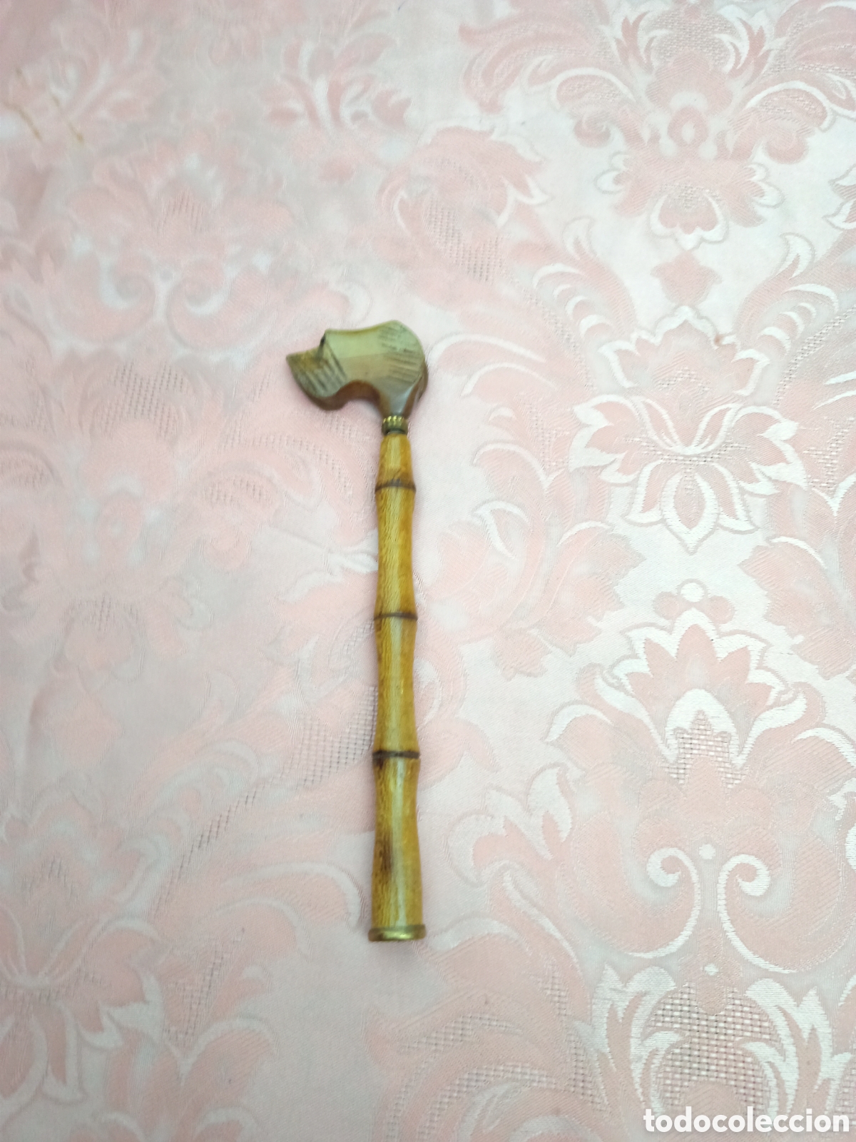 Vintage: Antiguo mango de paraguas tallado , de madera. - Foto 2