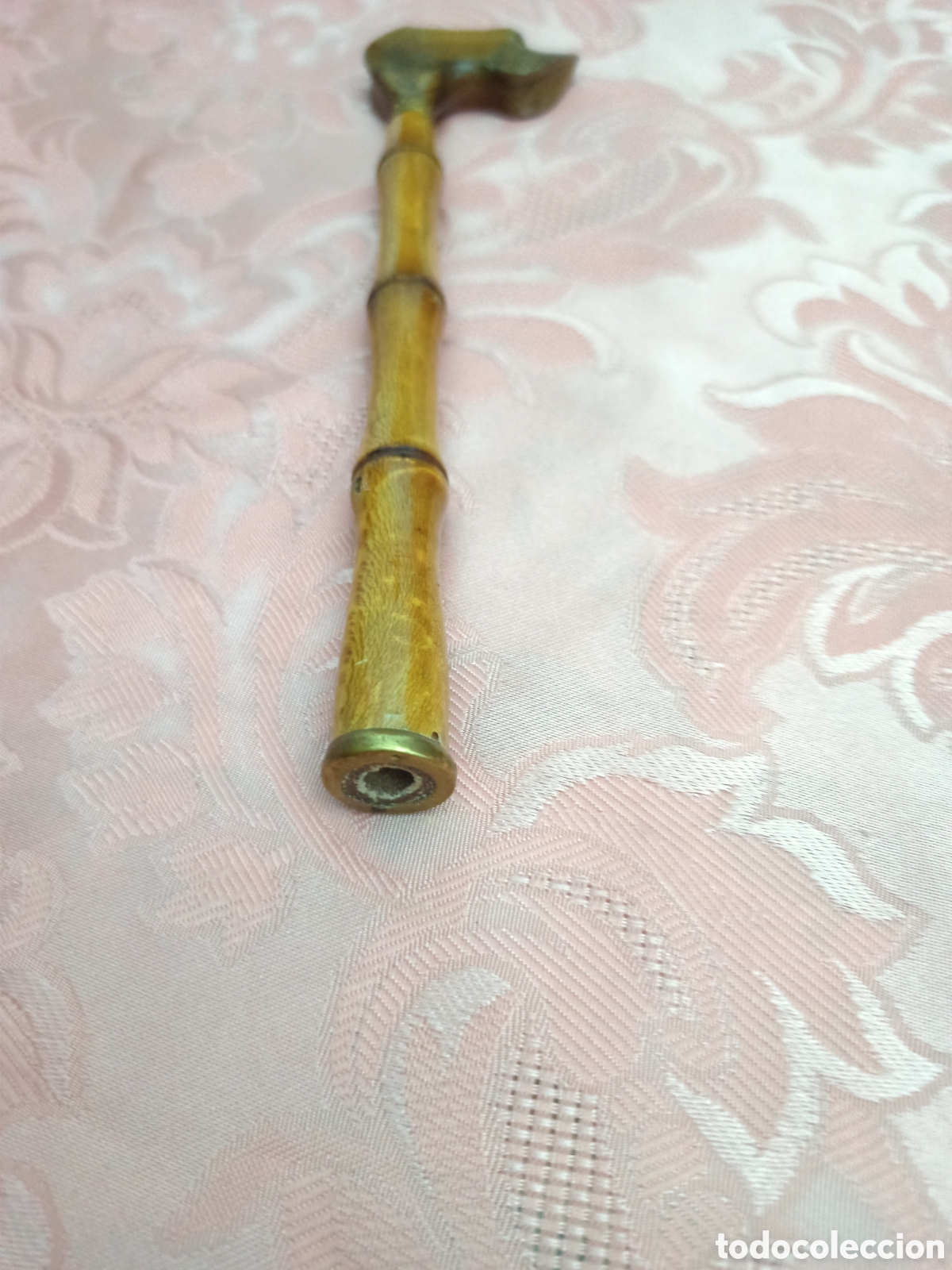 Vintage: Antiguo mango de paraguas tallado , de madera. - Foto 3