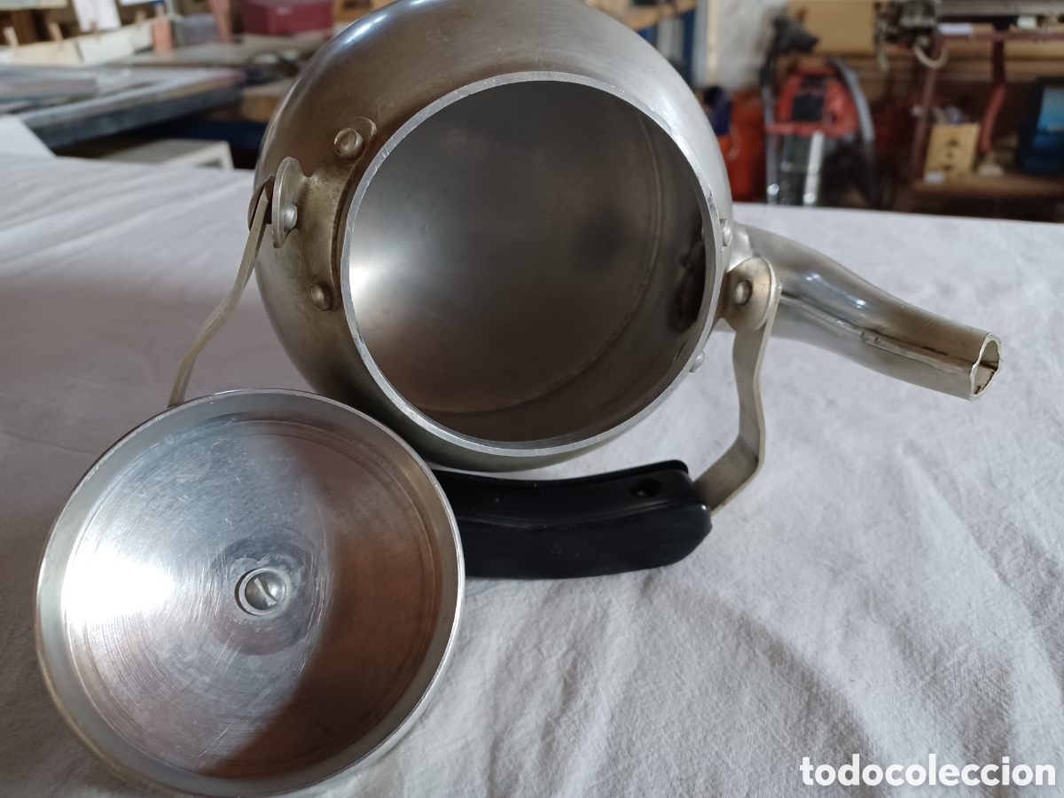 Vintage: Tetera de aluminio a&ntilde;os 60. - Foto 5