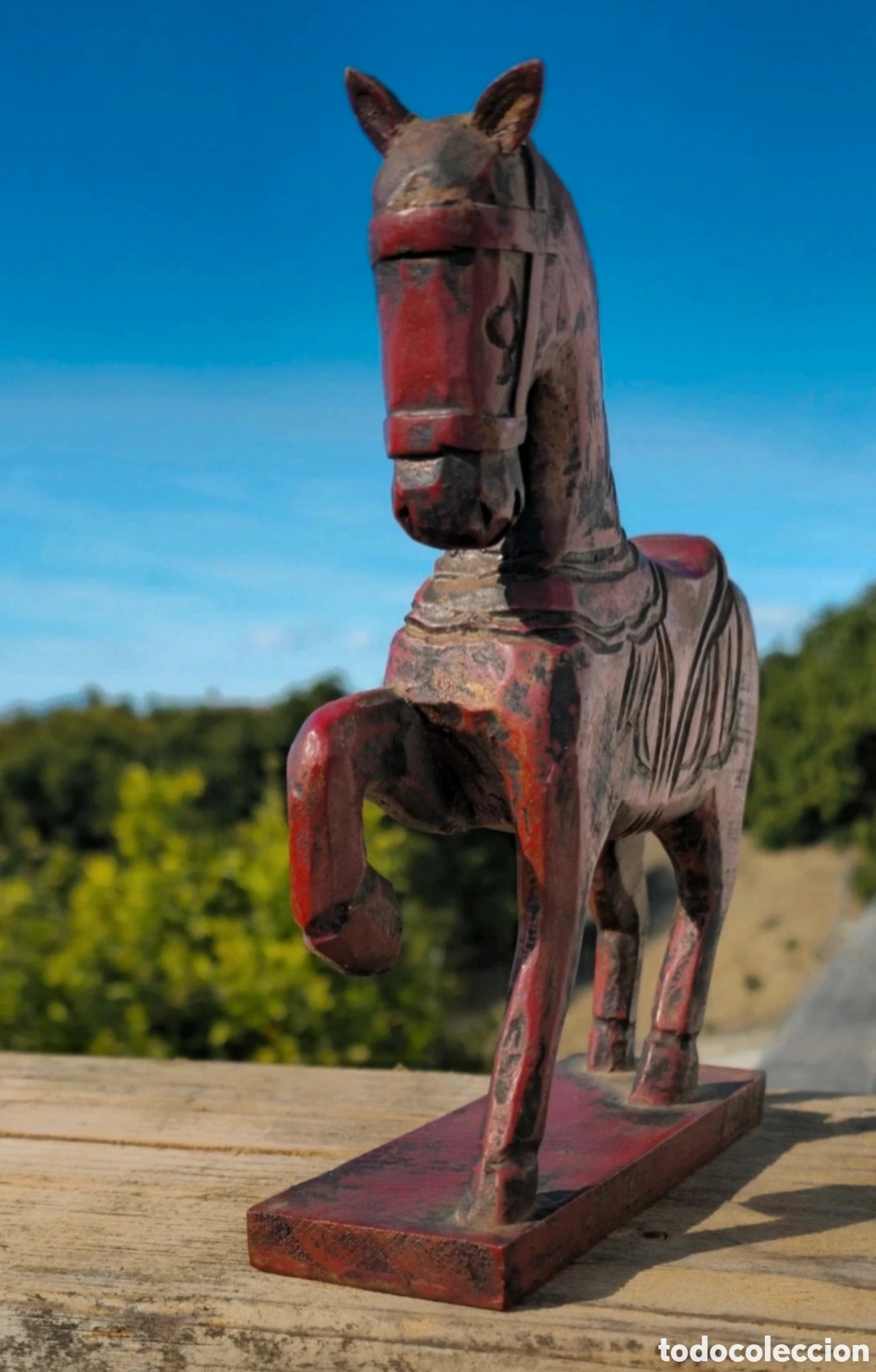 Vintage: Caballo Tang madera . - Foto 3
