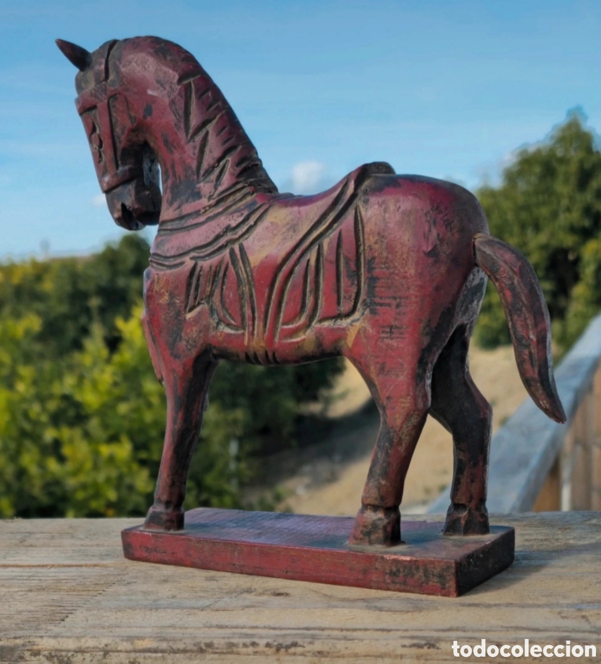 Vintage: Caballo Tang madera . - Foto 5