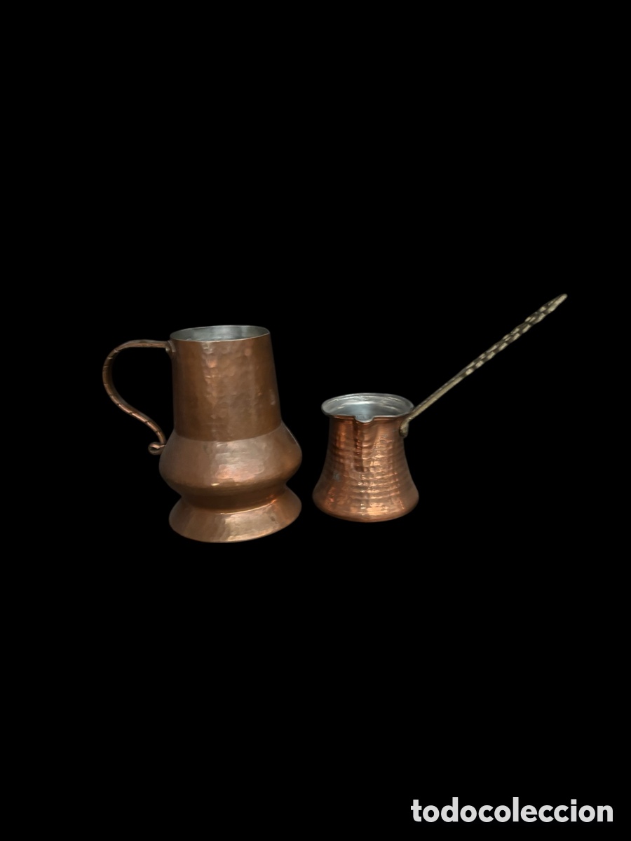 Vintage: Chocolatera y Cazo de cobre - Foto 2