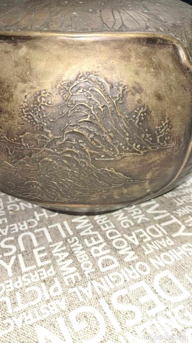 Vintage: Jarron de metal decorativo - Foto 4