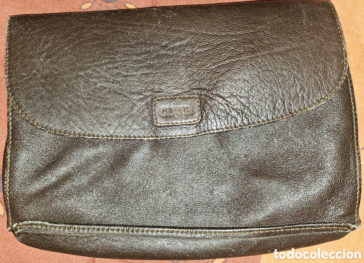 Vintage: Cartera para documentos en fina piel - Foto 1