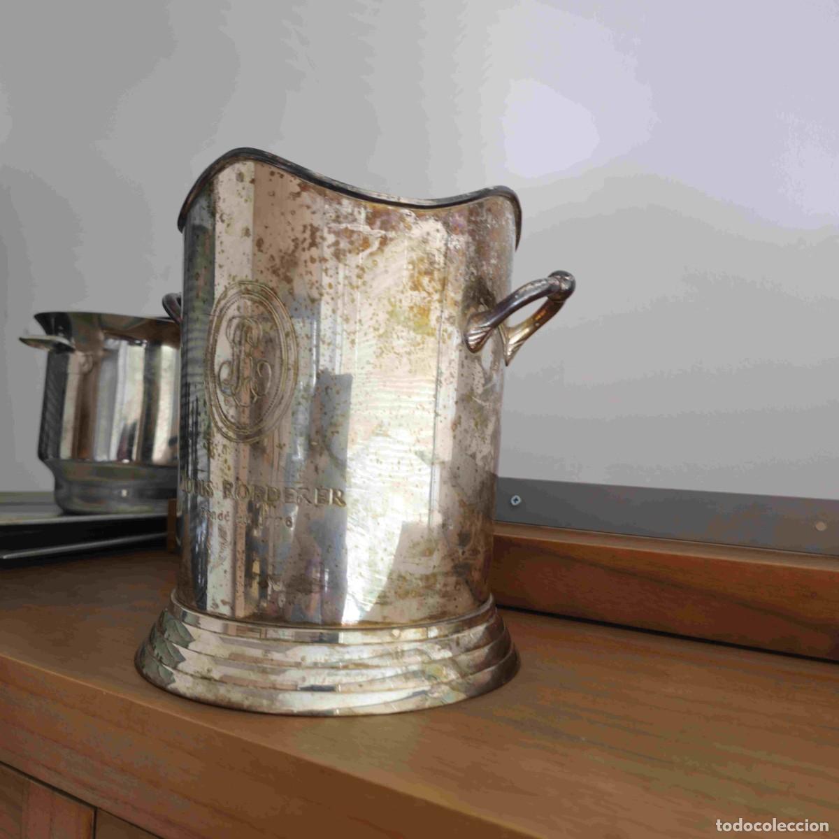 Vintage: LOUIS ROEDERER, PRECIOSA CUBITERA PLATEADA - Foto 3