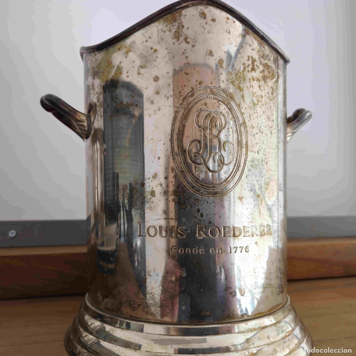 Vintage: LOUIS ROEDERER, PRECIOSA CUBITERA PLATEADA - Foto 9