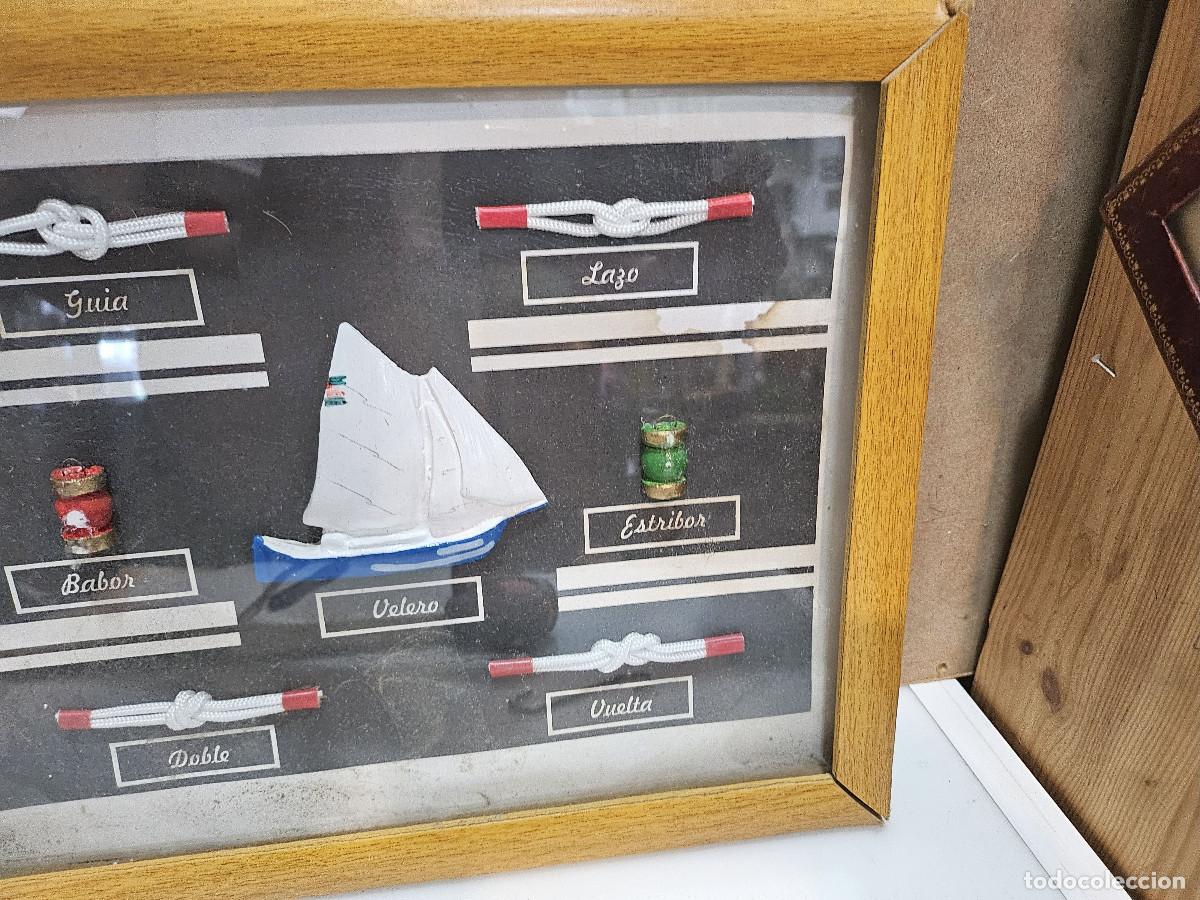 Vintage: cuadro con nudos y barco - Foto 4