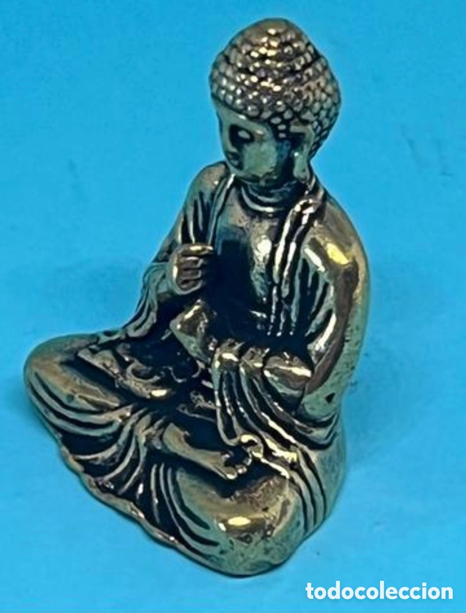 Vintage: BUDA SENTADO DE BRONCE VINTAGE - Foto 2