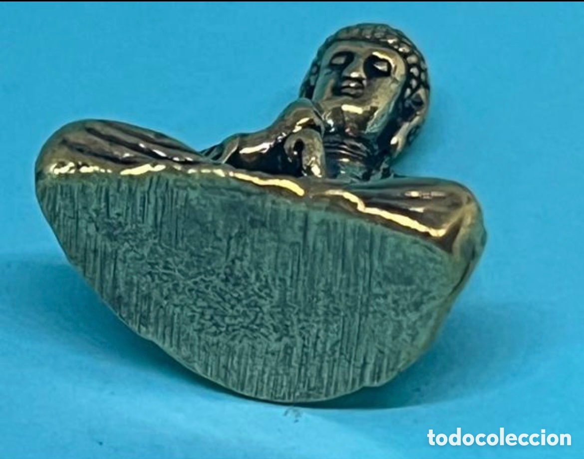 Vintage: BUDA SENTADO DE BRONCE VINTAGE - Foto 4