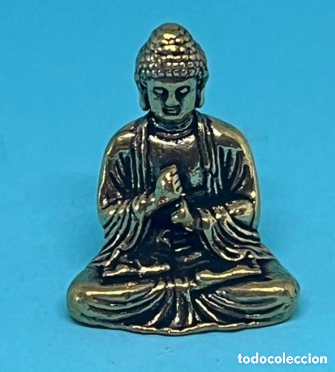 Vintage: BUDA SENTADO DE BRONCE VINTAGE - Foto 1