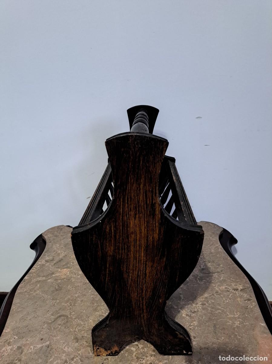 Vintage: Sujetalibros - Madera - Foto 3