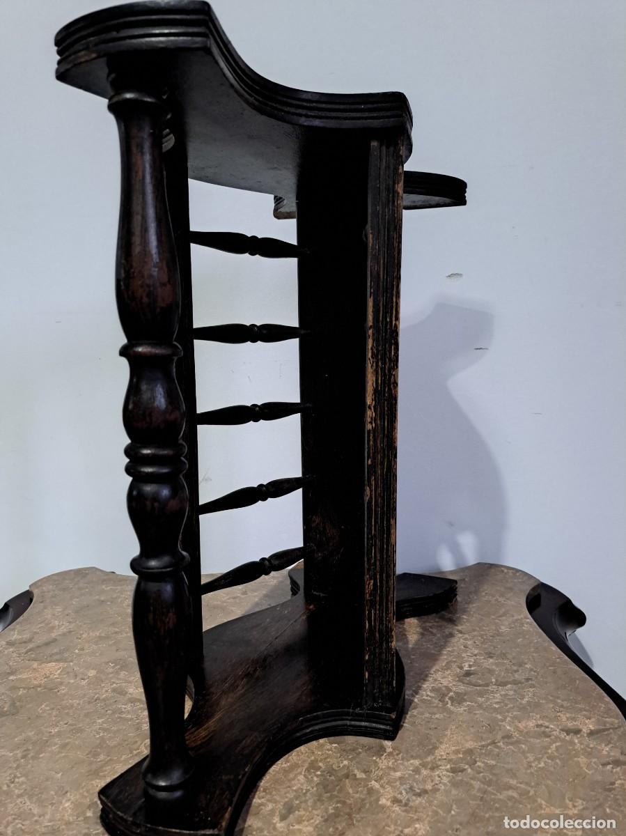Vintage: Sujetalibros - Madera - Foto 4