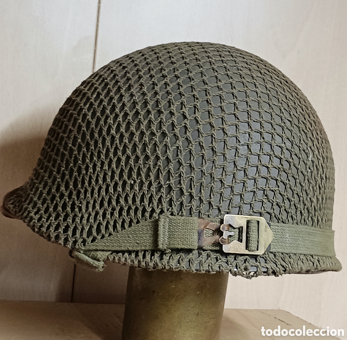 Vintage: Casco M1 con red camuflaje - Foto 1
