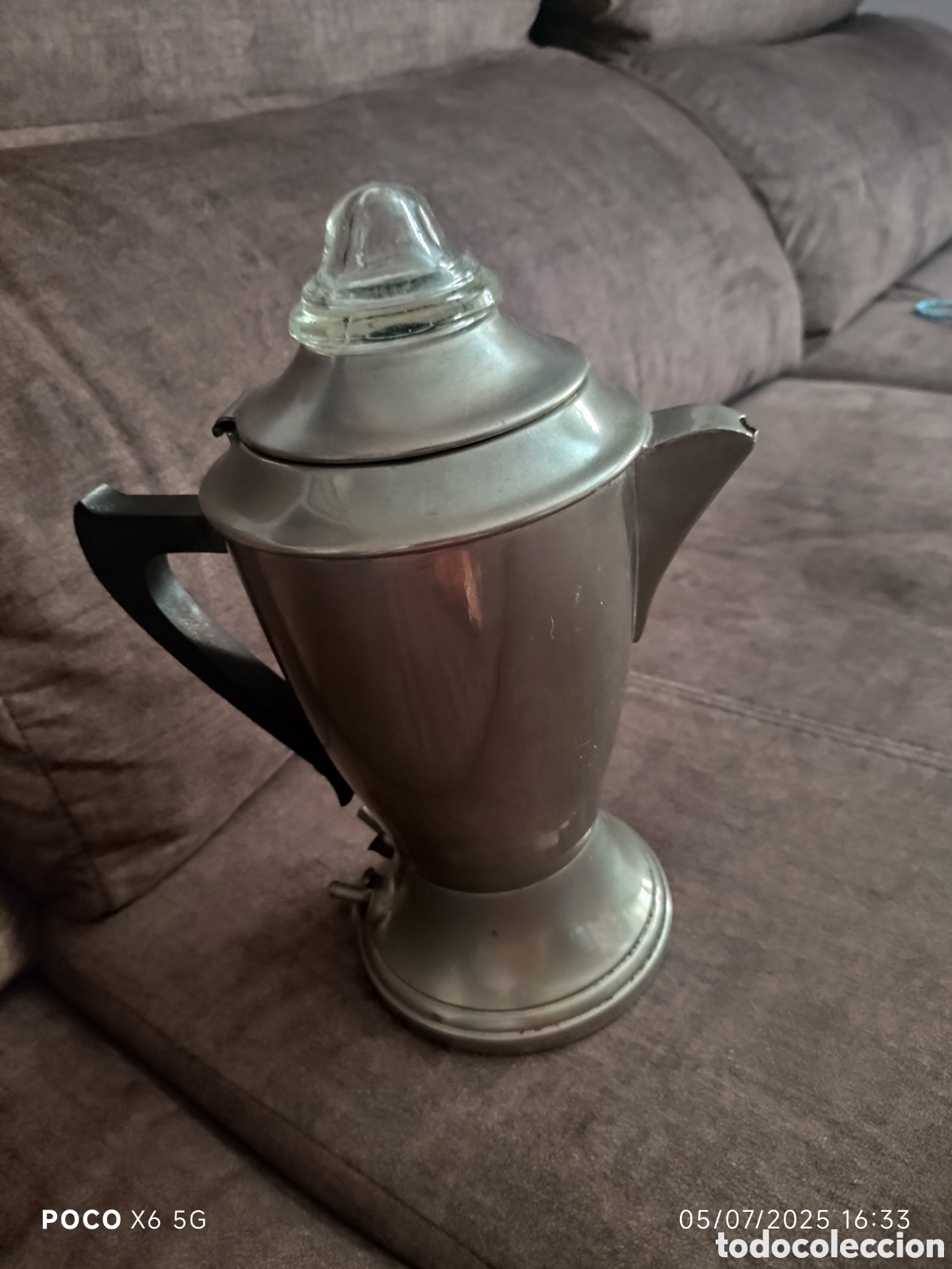 Vintage: Cafetera Crespo a&ntilde;os 50 - Foto 1