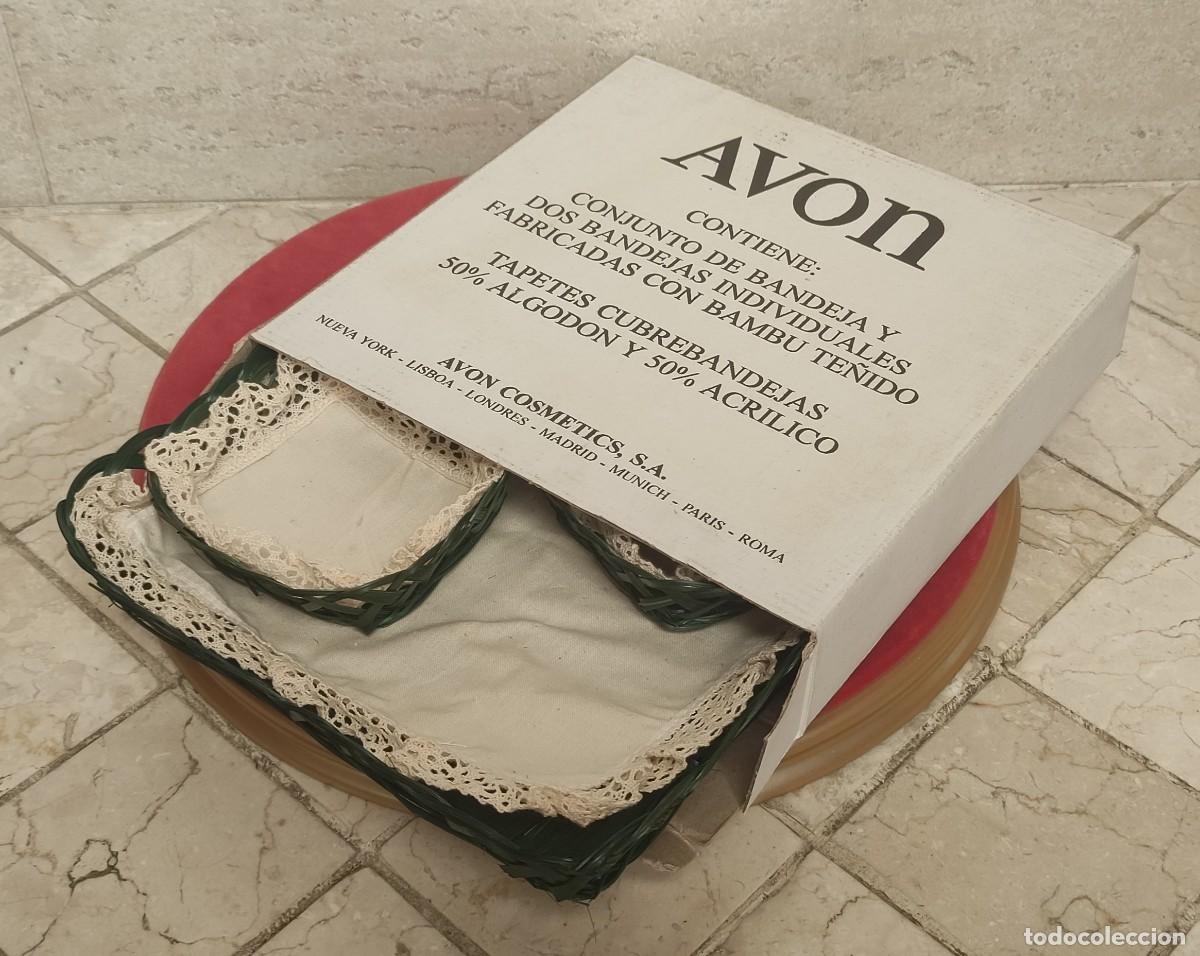 Vintage: PROMOCIONAL DE LA CASA AVON - BANDEJAS DE BAMB&Uacute; - Foto 3