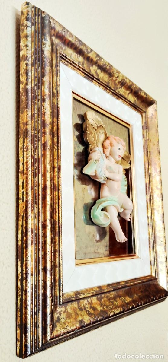 Vintage: Cuadro pared.3D.Espejo y Angel Lira - Foto 6