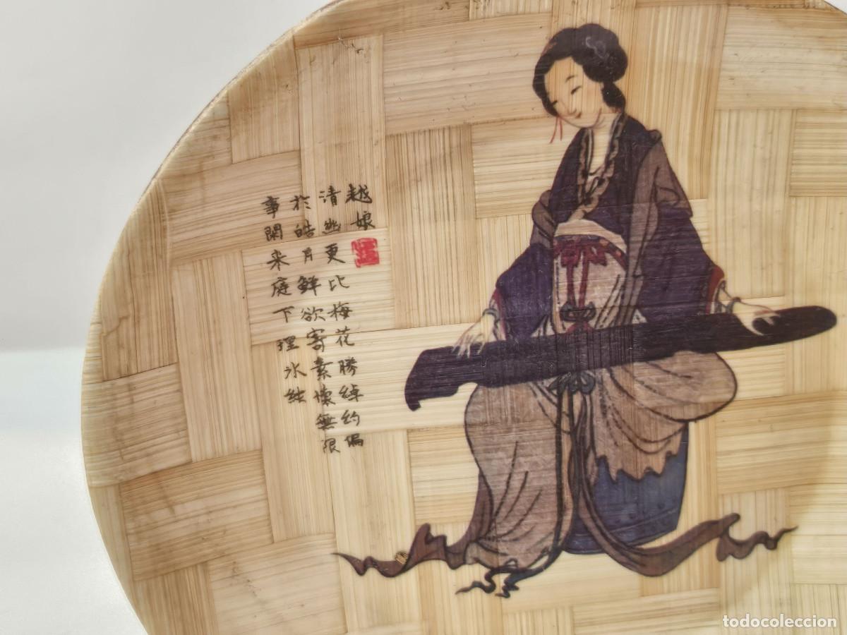Vintage: plato de bambu oriental - Foto 2