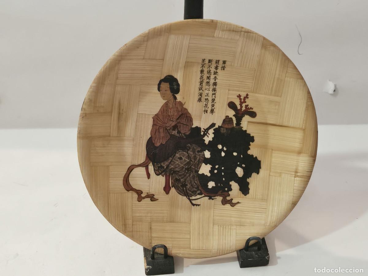 Vintage: plato de bambu oriental - Foto 1