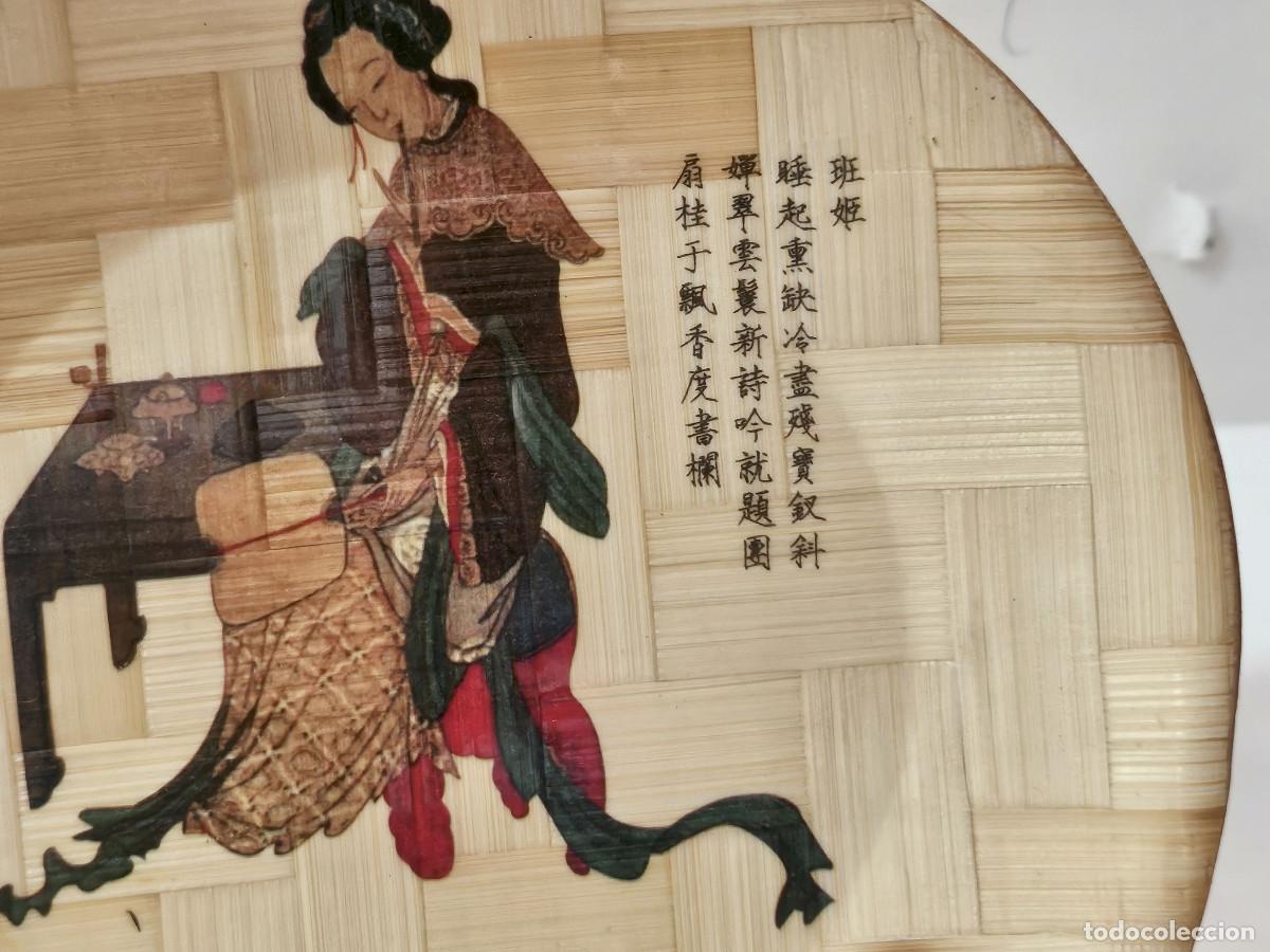 Vintage: plato de bambu oriental - Foto 2