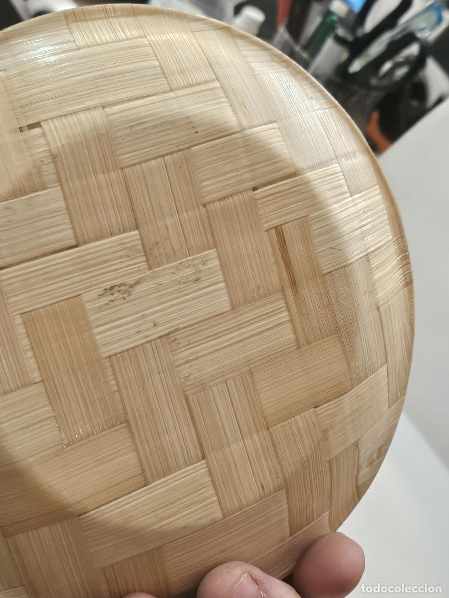 Vintage: plato de bambu oriental - Foto 3