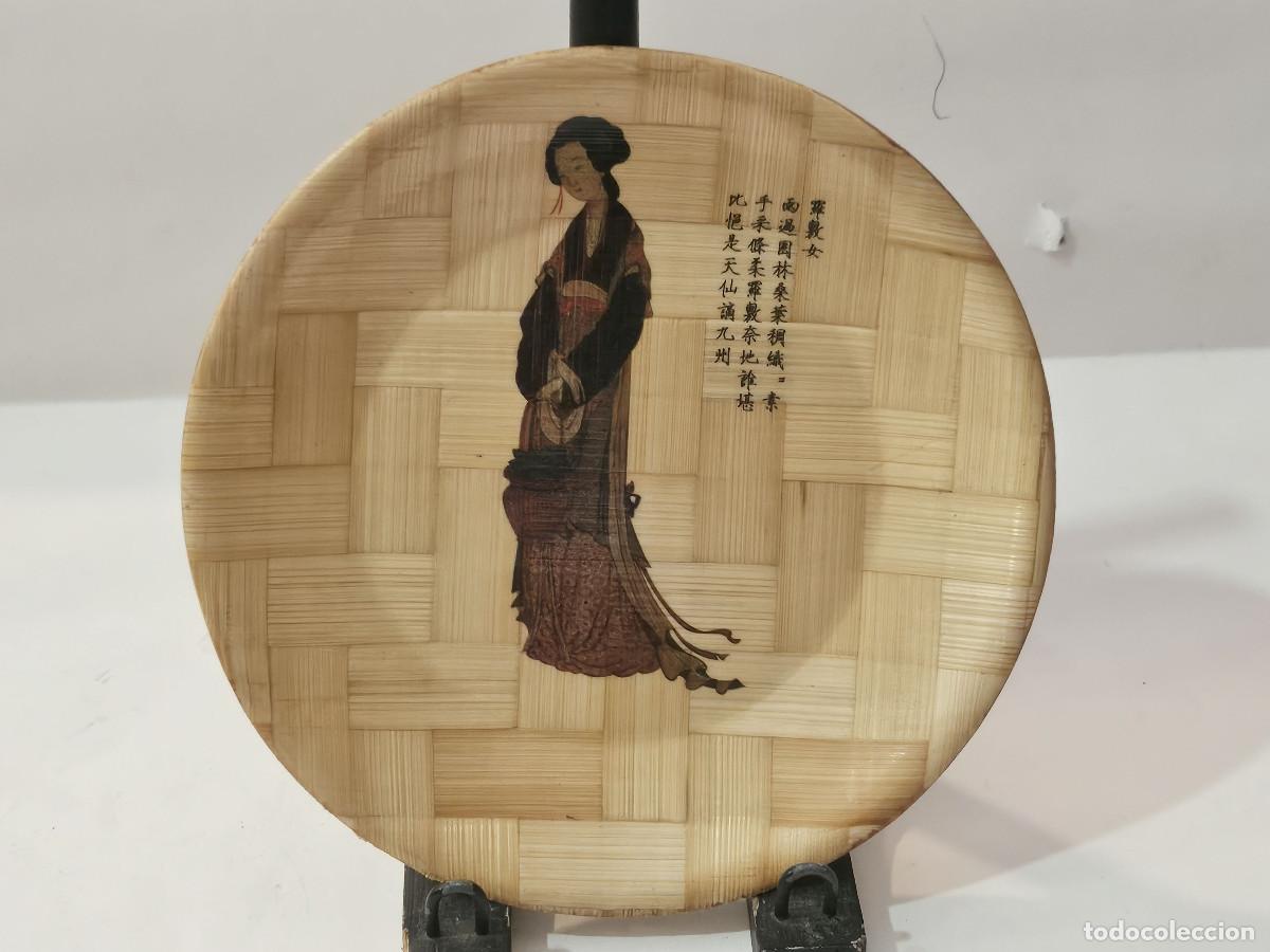Vintage: plato de bambu oriental - Foto 1