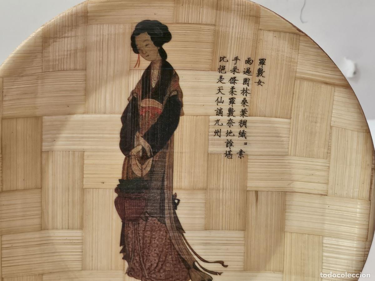 Vintage: plato de bambu oriental - Foto 2