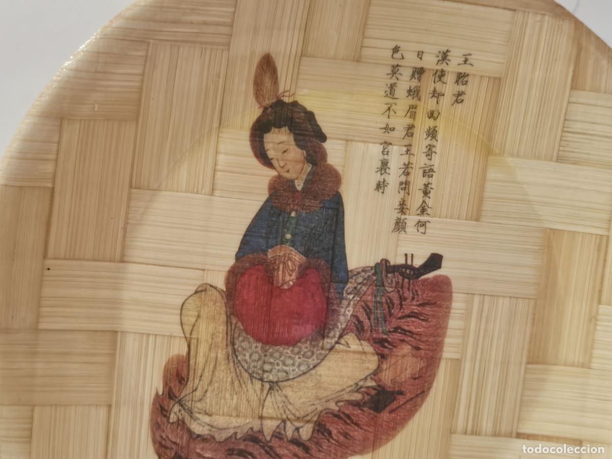 Vintage: plato de bambu oriental - Foto 2