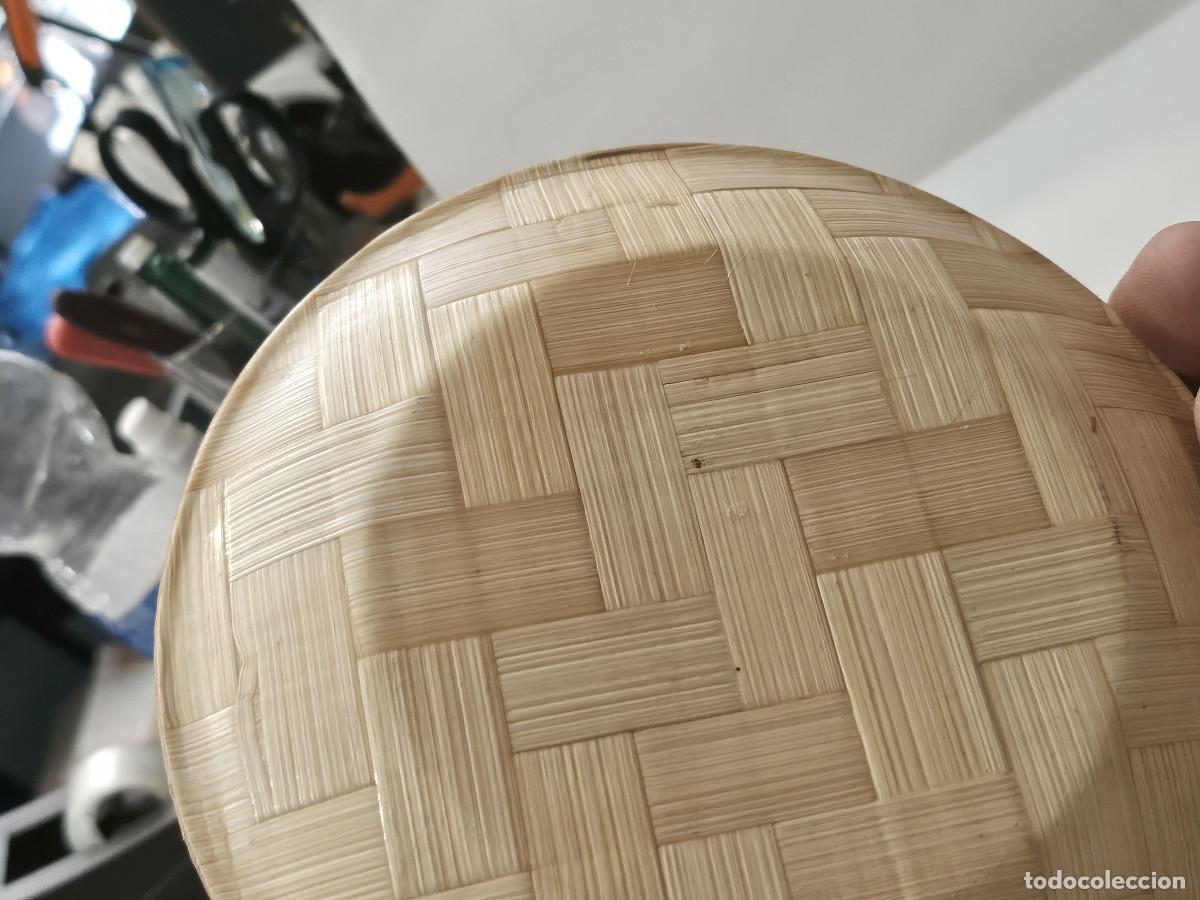 Vintage: plato de bambu oriental - Foto 3
