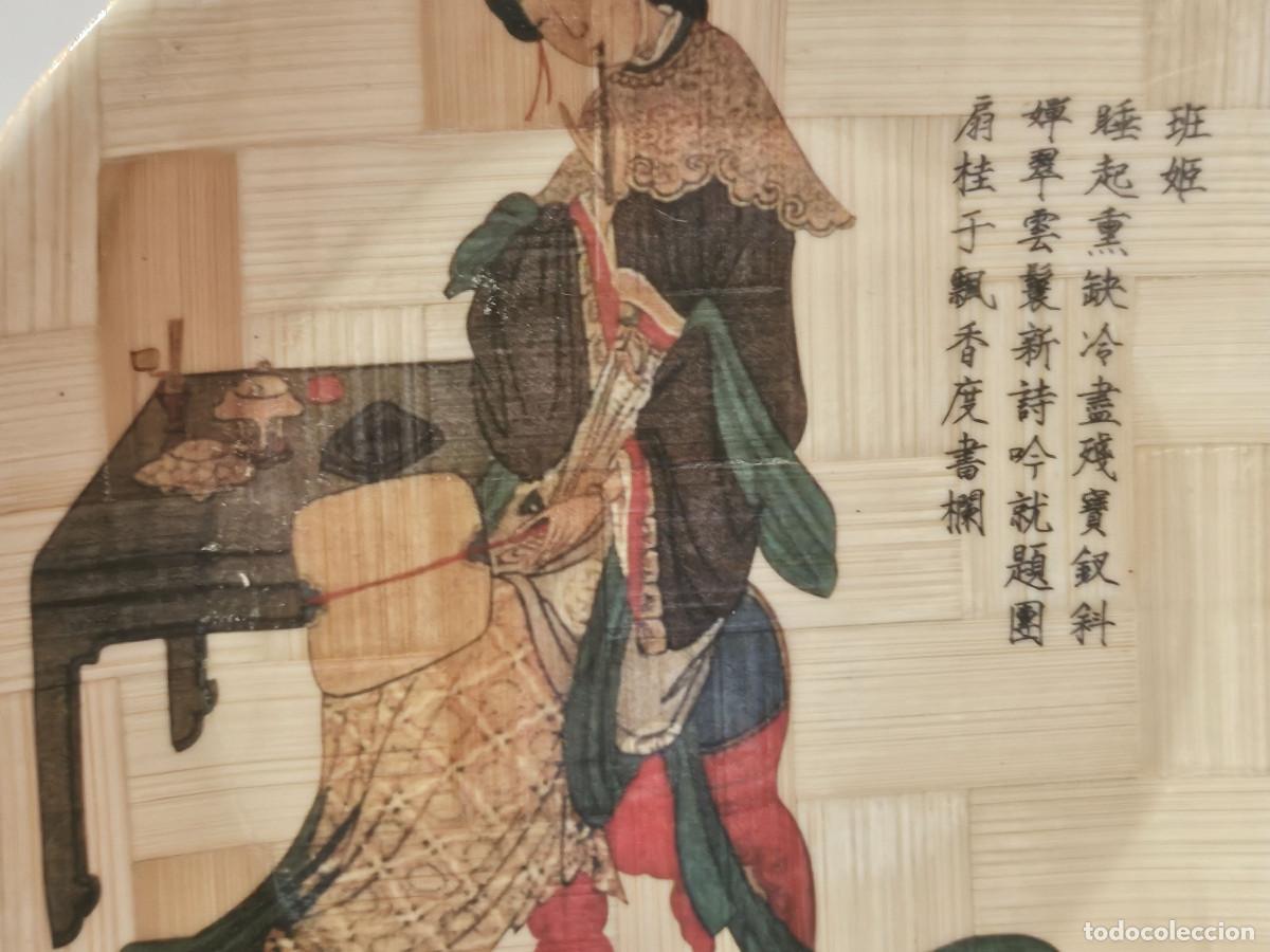 Vintage: plato de bambu oriental - Foto 2