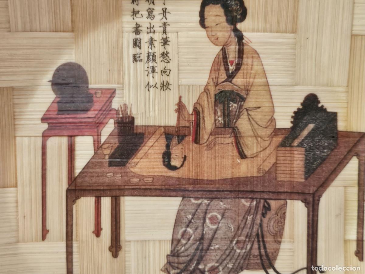 Vintage: plato de bambu oriental - Foto 2