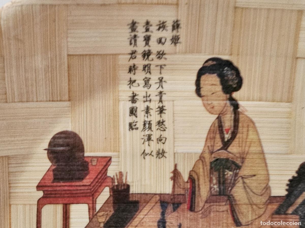 Vintage: plato de bambu oriental - Foto 3