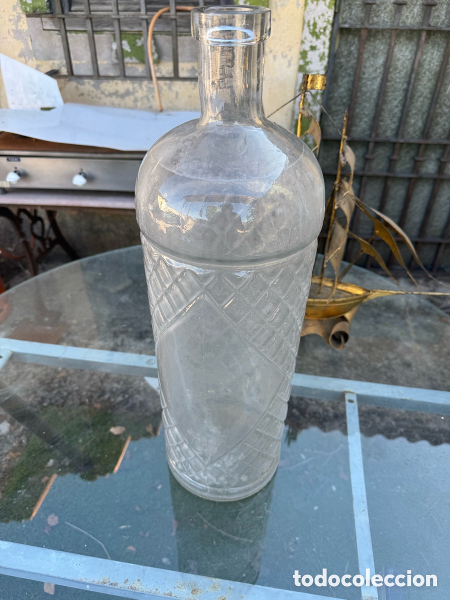 Vintage: Botella de cristal de gran tama&ntilde;o - Foto 1