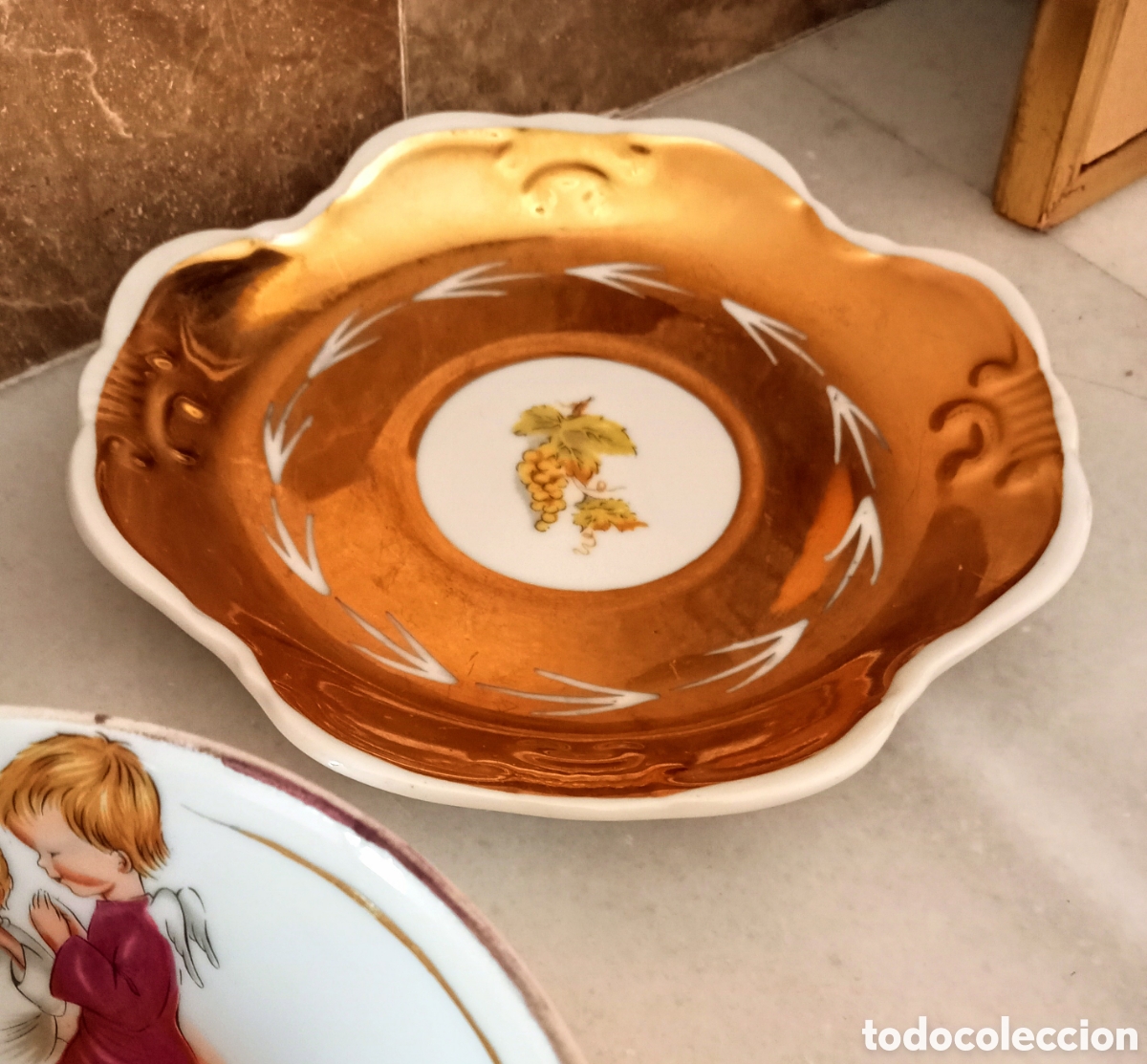 Vintage: Taza y plato. Rdo de mi 1&deg; Comuni&oacute;n. - Foto 5