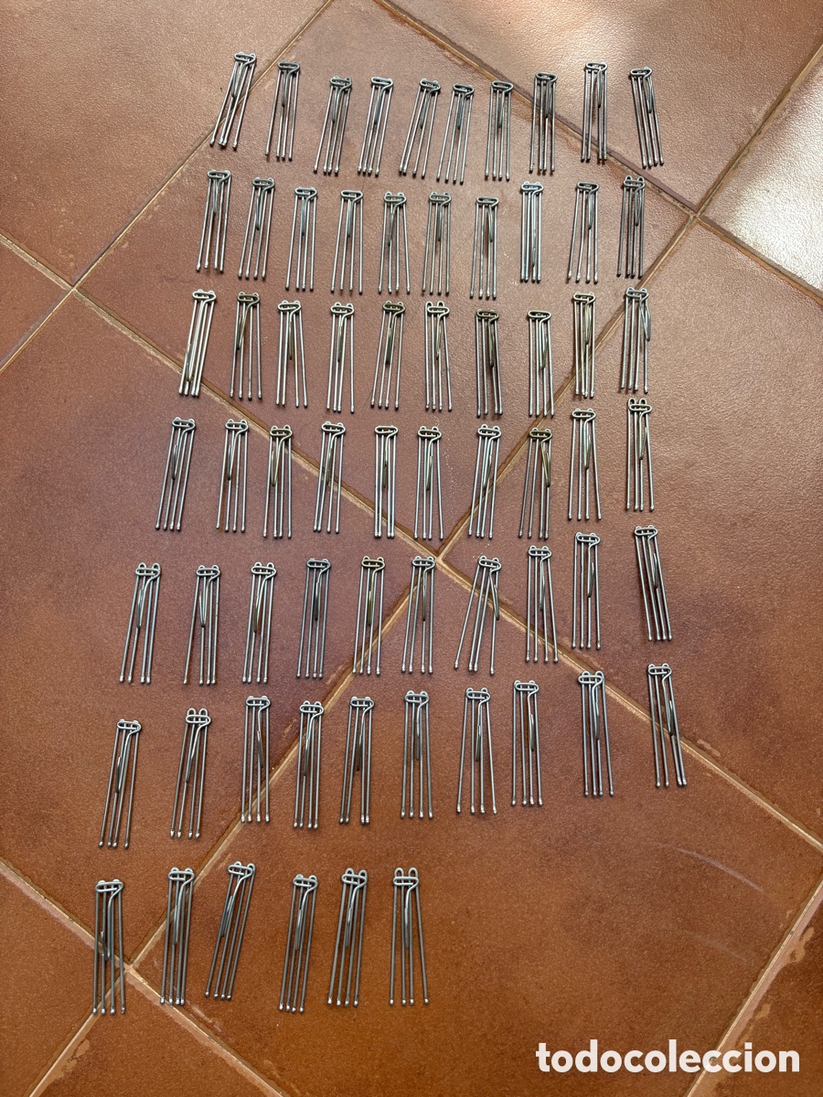Vintage: Lote 66 ganchos antiguos para cortinas. ASM