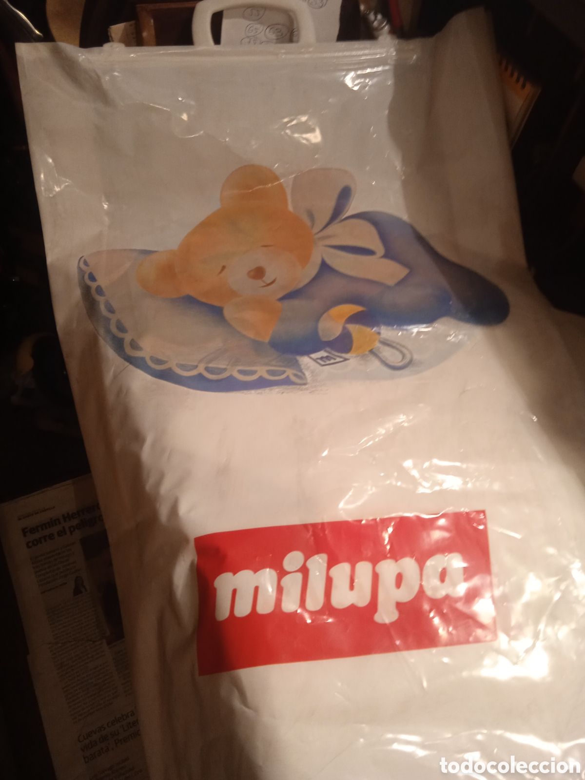 Vintage: ANTIGUA BOLSA PLASTICO MILUPA 40+60 CMS - Foto 2