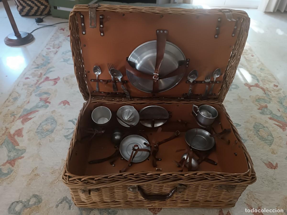 Vintage: Cesta picnic antigua - Foto 1