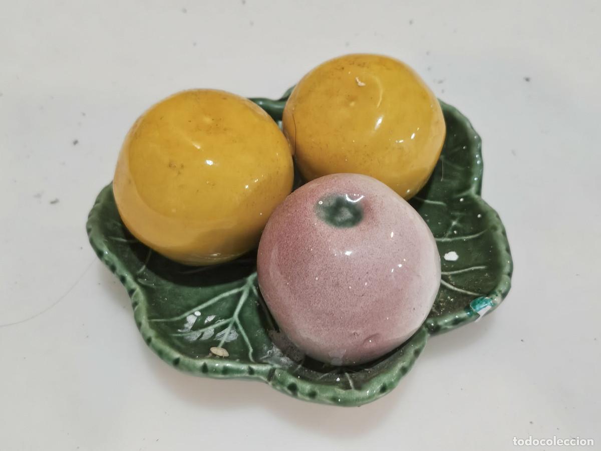 Vintage: plato de frutas de ceramica - Foto 1