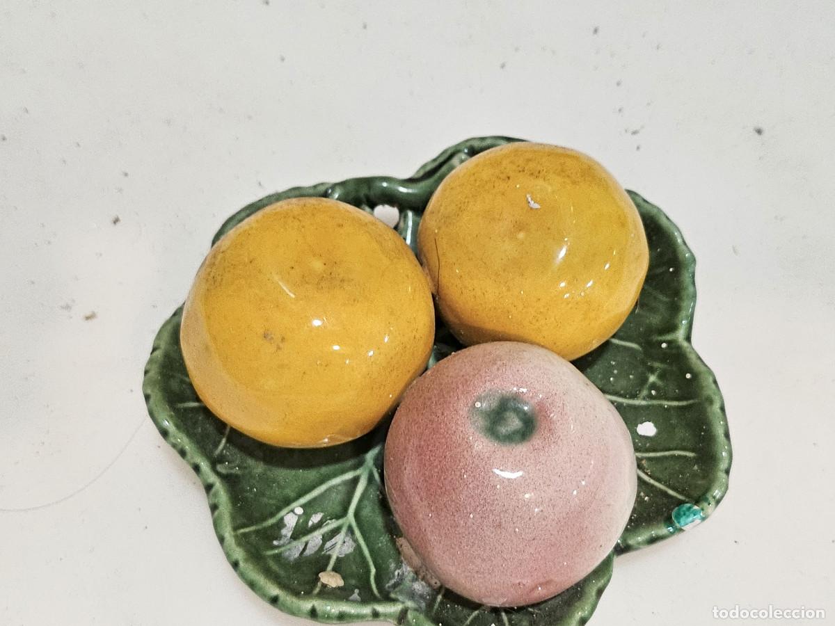 Vintage: plato de frutas de ceramica - Foto 2
