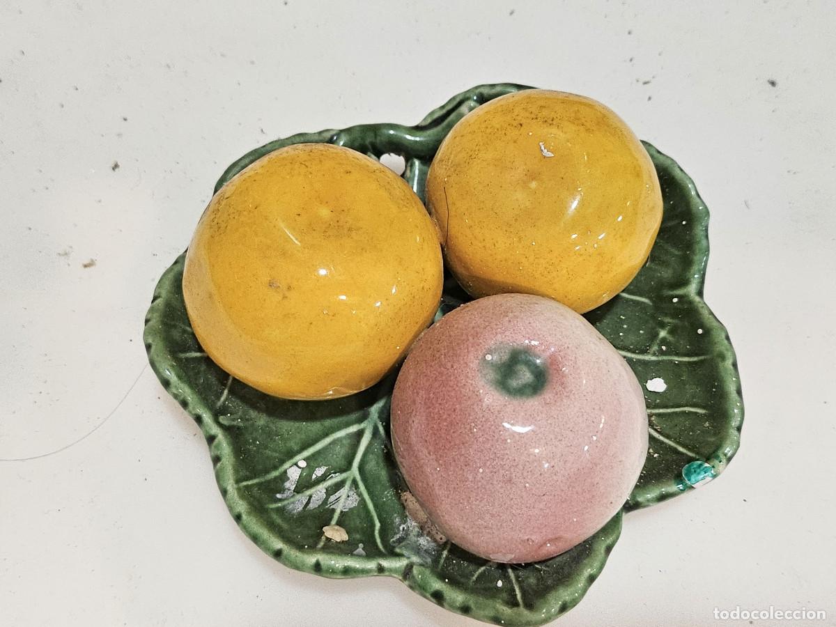 Vintage: plato de frutas de ceramica - Foto 3