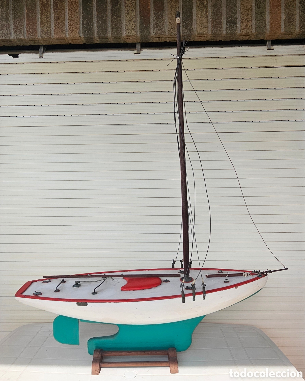 Vintage: CASCO VELERO MADERA MACIZA - Foto 18