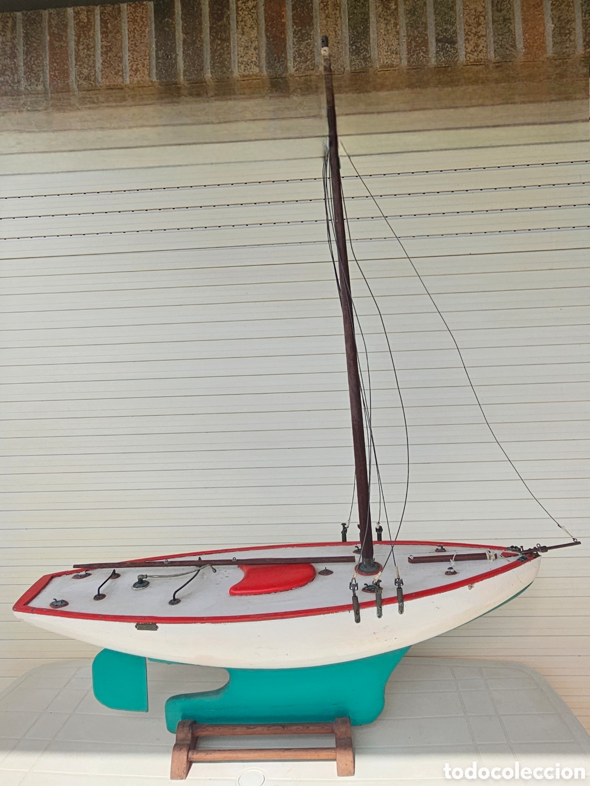 Vintage: CASCO VELERO MADERA MACIZA - Foto 20