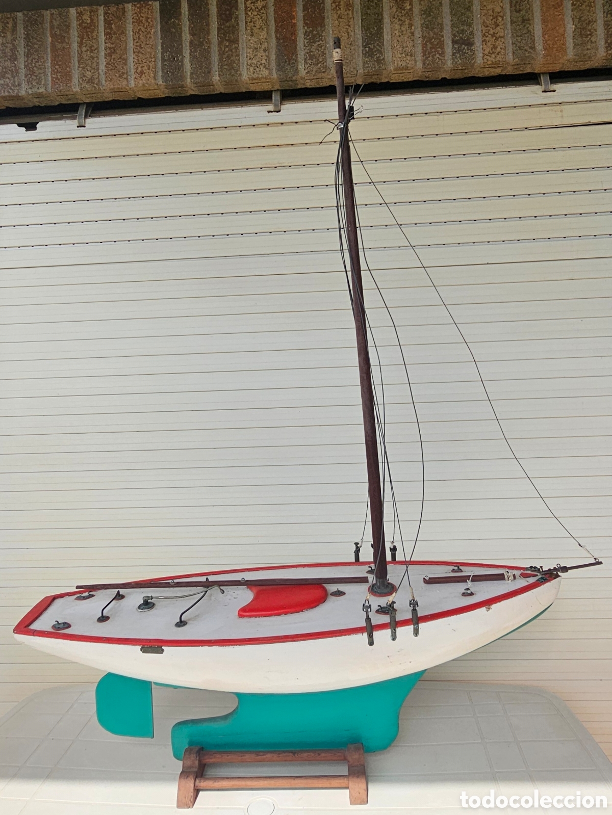 Vintage: CASCO VELERO MADERA MACIZA - Foto 21