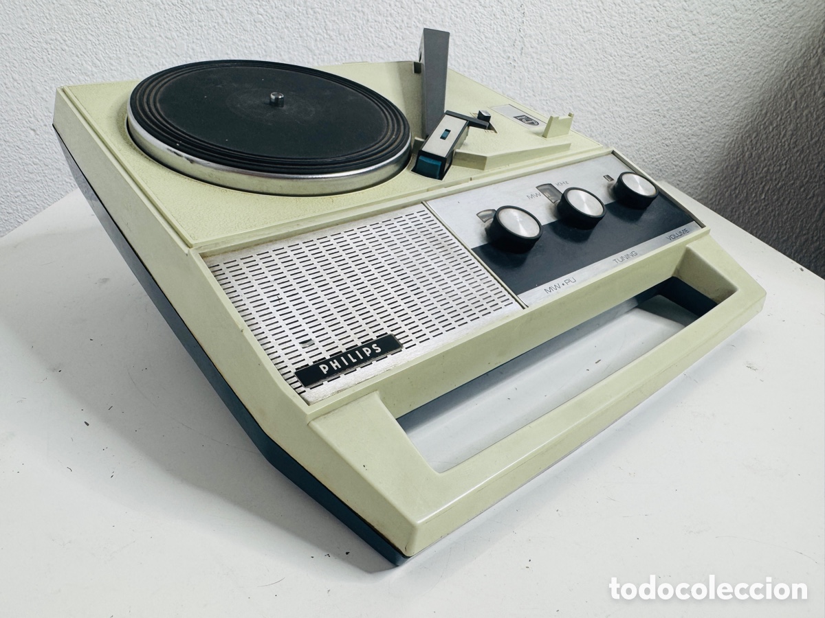 Vintage: Philips Radio Tocadiscos Pop Design 1970s - Foto 13