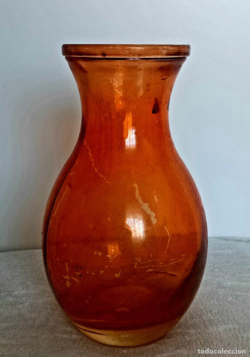 Vintage: Jarr&oacute;n Naranja Alto 25cm alto Vintage
