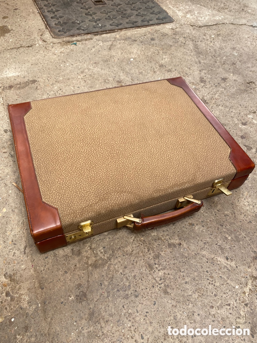 Vintage: Maletin de piel de portafolios o documentos. - Foto 4