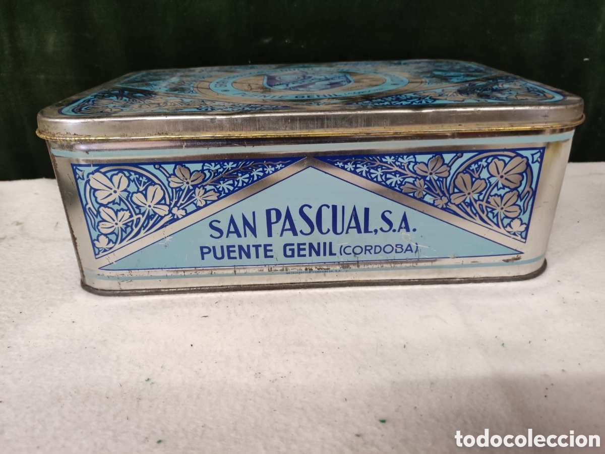 Vintage: Caja de chapa para dulce de membrillo - Foto 2